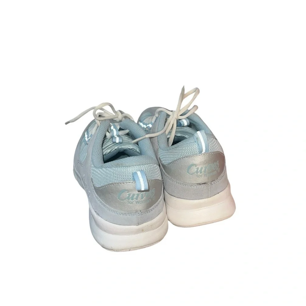 Curves Women Blue and White Sneakers